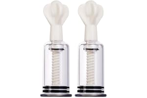 Angeer 2 Pcs/Set Cupping Set,Vacuum Twist Suction Cupping Device for Relaxation Pain Relief(S, White)