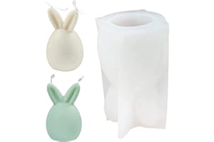 SHENGRUILI Ostern Kaninchen Silikonform,3D Osterhase Kerzenformen Seifenform,Ostern Kaninchen Kerzen Gießformen,Osterhase Silikonform,DIY Ostern Seifenform Silikonform,DIY Hase Silikonform Backform