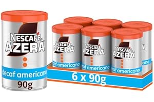 NESCAFÉ Azera Americano Decaff Instant Coffee 90g (Pack of 6) (Packing May Vary)