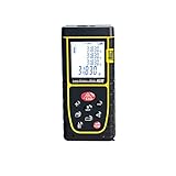 * Laser-Entfernungsmesser werden aus hochwertigem Material mit höchstem Qualitätsstandard hergestellt. Unser Messgerät kann Einzelentfernungsmessungen, kontinuierliche Messungen, Flächenmessungen, Volumenmessungen und indirekte Pythagoras-Messungen durchführen. Breiter Messbereich von 0,05 bis 40 m.