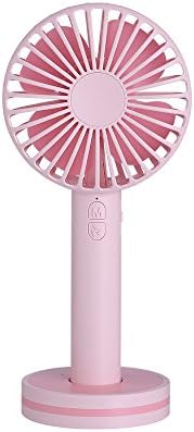 WANGZHENZHEN USB hand fan multifunctional mute adjustable office desktop portable,Pink