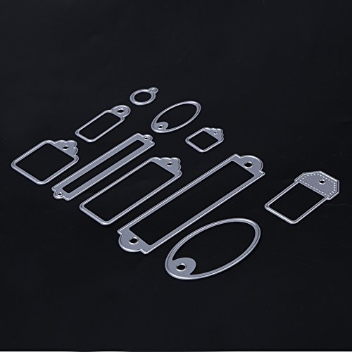 Amazingdeal365 10 PCS Buchzeichen Metall Form Schablonen Schneiden DIY Dekor Sammelalbum Karten Buchzeichen Lesezeichen als Geschenk für Freunde Geburtstag Kinder,Kindergarten Hobby Schule Handarbeit Unterricht usw. Ein tolles Geschenk! - 4
