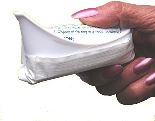 Travelloo(TravelJohn Hi-tech 5 pack Tiny Disposable Loo Urinal - Gels Instantly - A 'Lifesaver' for ladies - Cheapest 5 pack on the Net NEW STOCK
