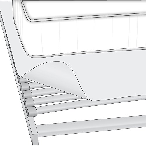 SETEX Nadelfilz Matratzenunterlage, Größe 180 x 200 cm, Basic, Weiß, P350180200151002 - 3