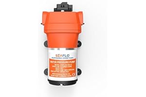 LIGHTEU®, 12V DC 3.3 GPM 35 PSI 41-Series (Short) Diaphragm Water Pressure Pump for Marine Boat RV Caravan