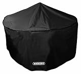 Bosmere Storm Black 4-6 Seat Circular Patio Set Cover (Garden &amp; Outdoors)
