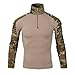 Produktbild MEIbax Herren Taktik Armee Beefy Muscle Grund Feste Langarmshirt Trainingsanzüge Rollkragen Sportswear Oberteile
