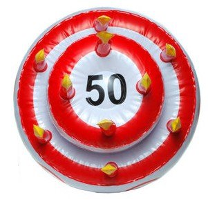 Aufblasbare Geburtstagstorte 50 Jahre Party Deko Geburtstag - 2