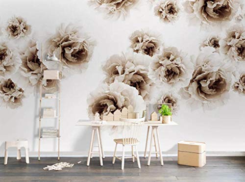 Preisvergleich Produktbild Fototapete wandbild Blumenpfingstrose Aufkleber Schlafzimmer Wohnzimmer Fernsehhintergrund Inneneinrichtung 450cm x 300cm
