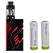Produktbild Smok T-Priv Kit - 220W Mod with 2ml TFV8 Baby Tank - Black/Red - including 2 x Premier Vaping 40A 2600mAh 18650 Batteries