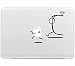 Produktbild Macbook Sticker , Stillshine Removable Schwarz Kreativ Macbook Sticker Aufkleber Skin Laptop Vinyl Decal Sticker Abziehbild Abziehbilder (Kreative Stickman)
