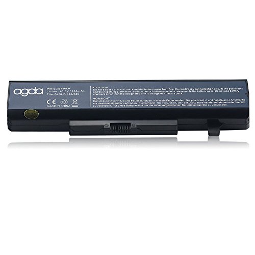 AGDA®6 Cell Laptop Battery For Lenovo ideapad L11S6Y01 L11O6Y01 E430 B480 B485 B580 B585 B590 E530 10.8v 5200mah 56WH Black 18 month warranty - 2