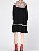 MatchLife Women's New Crew Neck Loose Fit Sweater Black