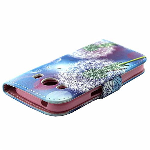Für Samsung Galaxy Ace 4 G357 Hülle [Mit gehärtetem Glas Display Schutz], idatog(TM) Magnetische Schlag Buch Art Schutzhülle, Hohe Qualität Klassische Bunte Kühles Muster Design Premium PU Leder Faltender Mappen Kasten mit [Kredit Karten Steckplätze] Stand Funktion Folio Schutzhülle Perfekt Passt Für Samsung Galaxy Ace 4 G357 - 3