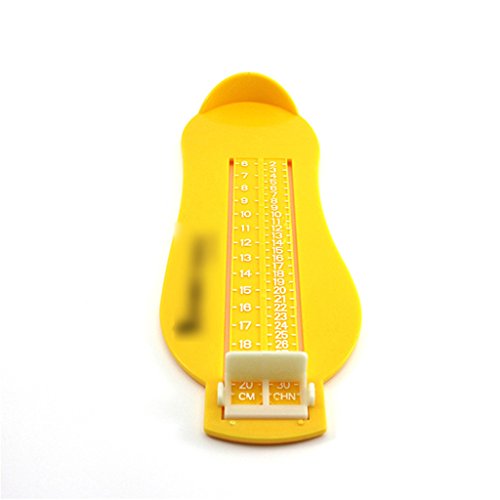 Baby Children Kid Feet Lenght Growing Measureing Ruler Subscript Foot Tool Gear Yellow