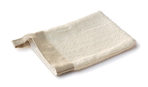 Basicare Sisal/Bamboo Towelling Double-Sided Bath Mitt, 14 x 21 cm