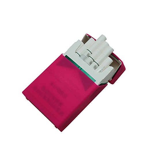 Preisvergleich Produktbild Boshiho Silikon Zigarettenetui Zigarettenetui Cover Leichtes, weiches Zigarettenetui Box Fashion Design Style Full Pack Schutzhülle 2 Stück (Pink)