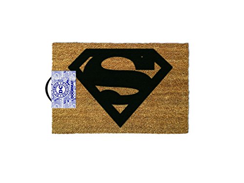 Lasgo Superman Zerbino Logo, Materiale Sintetico, Multicolore, 40 x 60 cm