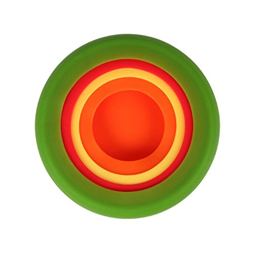 BWSM 4pcs Silikon Stretch Lids für zum Abdecken von Töpfen, Obst und Gemüse Abdeckung, Schüssel Frische Abdeckung - 7