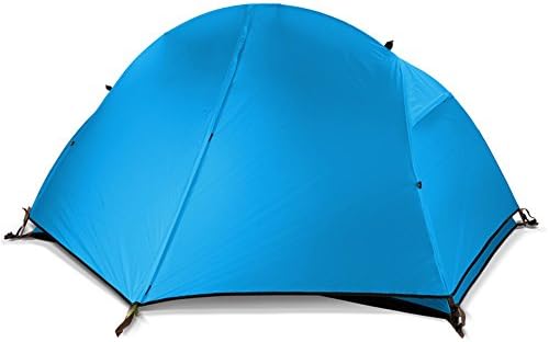 RFVBNM Single Riding tent outdoor double-layer rain prevention professional donkey friend Wild 1 camping tent,blue
