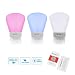 [Christmas Final Sale] Set of 3 Vesgantti Multifunction Silicone Lotion Shampoo Container Travel Bottle - Lifetime Guarantee Series Leak-proof Design for Travel or Daily Use BPA Free and TSA Airline Approved (37ml)