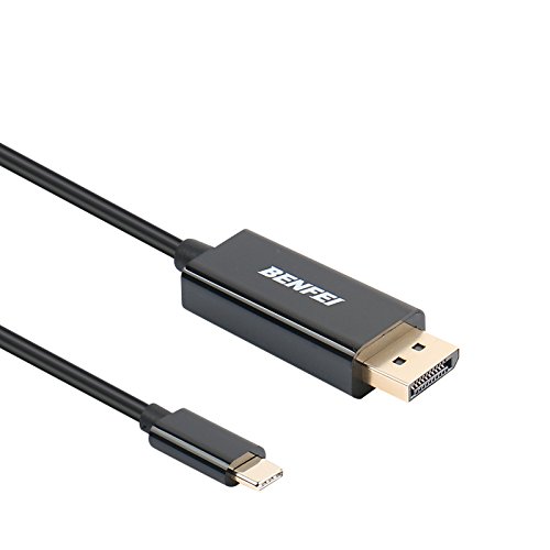 USB Typ C (Thunderbolt 3) zu DisplayPort 4 K @ 60Hz UHD 6 Füße Kabel, benfei USB 3.1 (usb-c) zu DP Display Port Adapter Stecker auf Stecker vergoldet Kordel - 5
