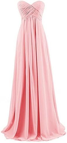 Women's Sweetheart Bridesmaid Long Evening Gown Maxi dress