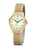 REGENT Damen-Armbanduhr analog Quarz Edelstahl-Zugband W-0074