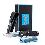 Piranjo Klappmesser Set - Sehr scharfes Outdoormesser im modernen Design - Incl.