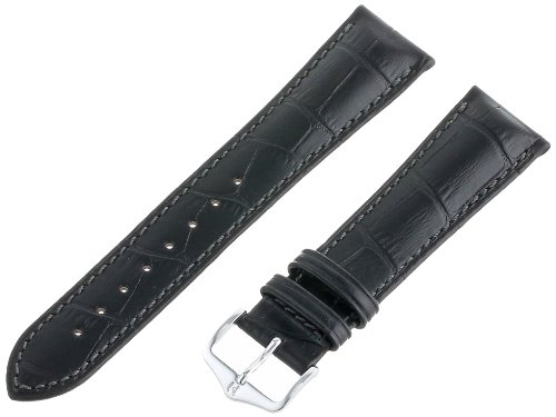 Hirsch 010280-50-21 21 -mm Genuine Leather Alligator Embossed Armbanduhr Strap Hirsch 010280-50-21 21 -mm Genuine Leather Alligator Embossed Armbanduhr Strap