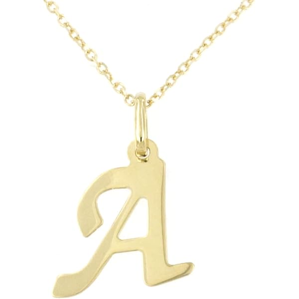 Collana Iniziale In Oro Giallo 9 Carati (375) – Miore – Catenina 42 Cm Con Ciondolo Lettera – Regalo Donna, Certificata - 2