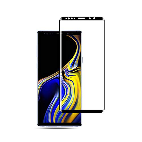 Lobwerk 3D Protective Glass for Samsung Galaxy Note 9 SM-N960 with 6.3 Inch Screen Protector 9H Curved with Rounded Corners