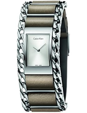 CK Damen-Armbanduhr Analog Quarz Edelstahl K4R231X6