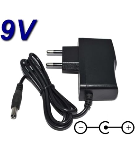 Alimentatore 9V Top Chargeur FY0901500 – Sostituzione Per Caricabatterie, 100-240V, Polarità Centro Positivo, Cavo 110 Cm