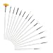 RUIMIO 15 Nail Brush, 12 Colors Nail Rhinestones, 5 Dotting Pens and Gold / Silver Studs