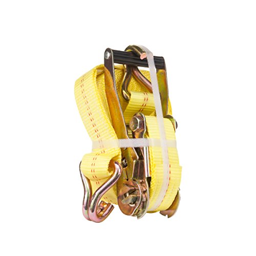 SmartStrapsRatchet Straps - 27ft YW Dbl J Hook Ratchet 1pk 10,000lb