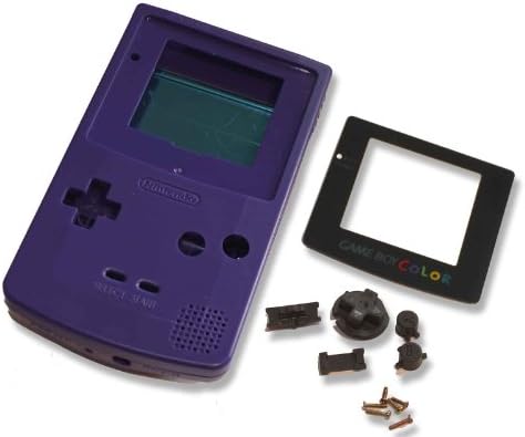 Game Boy GBC Color Purple Replacement Shell Case w Screen &amp; Tools