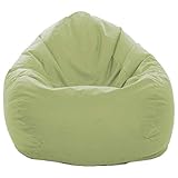 GlueckBean Gamer Pouf Poire XXL XL XL pour intérieur et extérieur avec Rembourrage en polystyrène expansé Vert Citron Taille XL