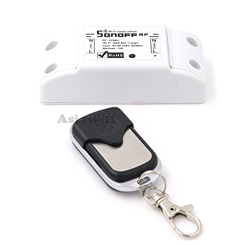 Asiawill DIY Wi-Fi Wireless Smart Switch 433MHz RF Receiver w/ Wireless Remote Controller for Smart Home by Asiawill