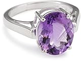  Renato Fellini Damen-Ring Oval 925 Sterlingsilber 1 Amethyst lila 12 mm Gr. 63 673 63