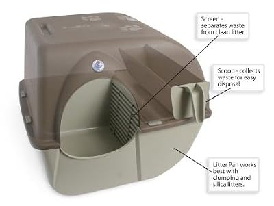 Omega Paw - Roll'n Clean - Bac à litière autonettoyant - Taille L