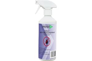 INSIGO Bettwanzenspray 500ml | Hochwirksam gegen Bettwanzen | Mittel Gegen Wanzen deren Larven & Eier | Bettwanzen Bekämpfung