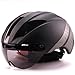 Produktbild LGHSOEMN Fahrradhelm 280g Aero ultraleichte Goggle TT Rennradhelm Racing Radfahren Fahrrad Sportschutzhelm TT Zeitgesteuerter Rennradhelm