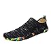Produktbild Yogogo Herren Schuhe Flach Rutschfeste Sport Tauchen Schwimmen Yoga Wandern Sneakers Chelsea Stiefel Arbeits Stiefel Laufschuhe Wasserdicht Warm Stiefelette Boots Schwarz Weiß Gym Running Fitness