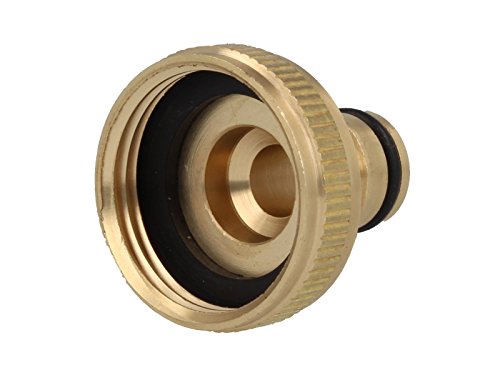 tecuro Hahnanschlussstück mit Steckkupplung und 1 Zoll Innengewinde – ms-blank - 2