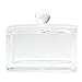 Imported Cosmetic Cotton Swab & Pads Acrylic Clear Storage Holder Box Organizer RS.580.00