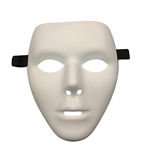 Weiße Maske unbemalt Karneval Fasching Kostüm Verkleidung weibliche Maske für Damen und Herren