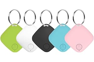 BRIUERG Lot de 5 mini traceurs GPS Bluetooth anti-perte pour animal domestique
