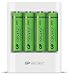 Produktbild GP Lighting - GP Batteries ic-gp202202 - Ladegerät 4 AA/AAA mit 4 Batterien AA 2000 mAh USB Weiß