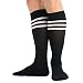 Produktbild Gestreifte Athletische Fußballsocken Stutzen 1 Paar Sportsocken für Herren Auswahl an 6 Farben Größe 41-46